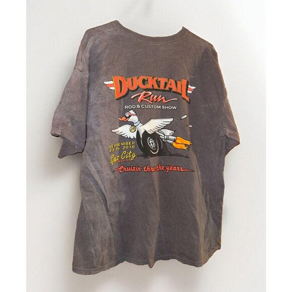 Ducktail Run T-Shirt 2010 Cruzin Thru The Year - Picture 2 of 2